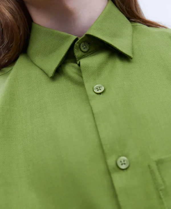Adolfo Dominguez Chemises*Chemise Avec Maxi Poche En Coton Vert