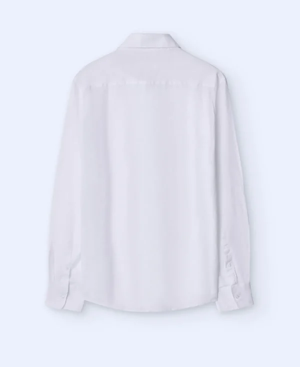 Adolfo Dominguez Chemises*Chemise Col A Revers En Pur Lin Blanc