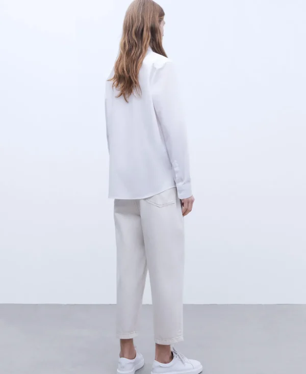 Adolfo Dominguez Chemises*Chemise En Coton Biologique Blanc