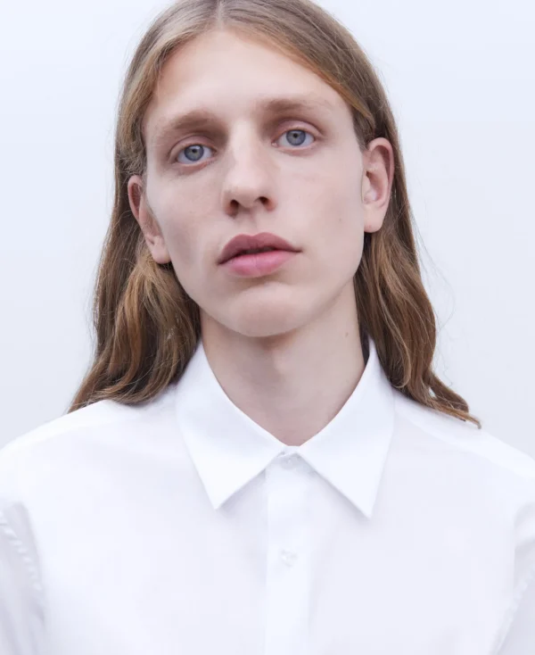 Adolfo Dominguez Chemises*Chemise En Coton Biologique Blanc