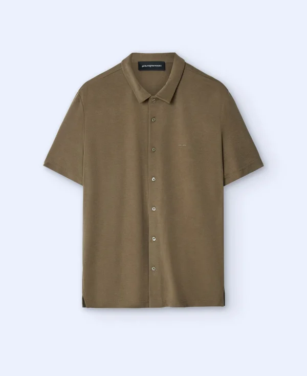 Adolfo Dominguez T-Shirts Et Polos*Chemise En Modal Kaki