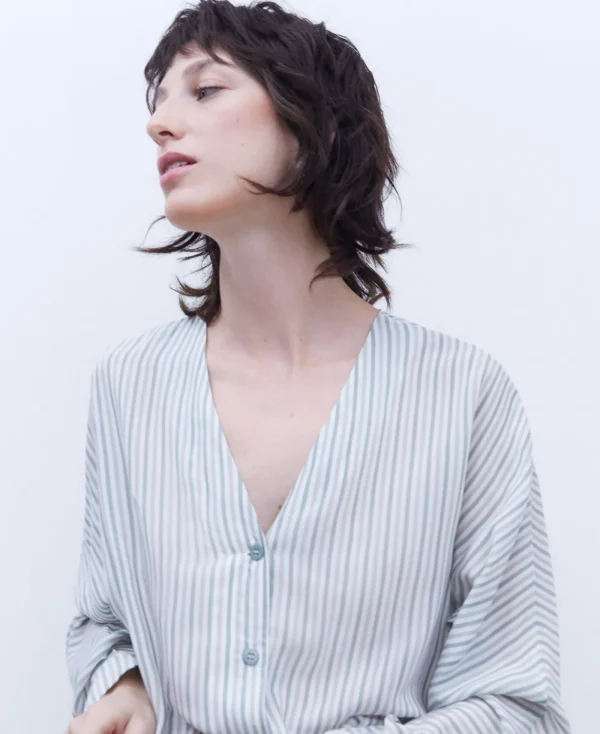Adolfo Dominguez Chemises Et Tops*Chemise En Viscose De Lenzing™ Vert Fonce