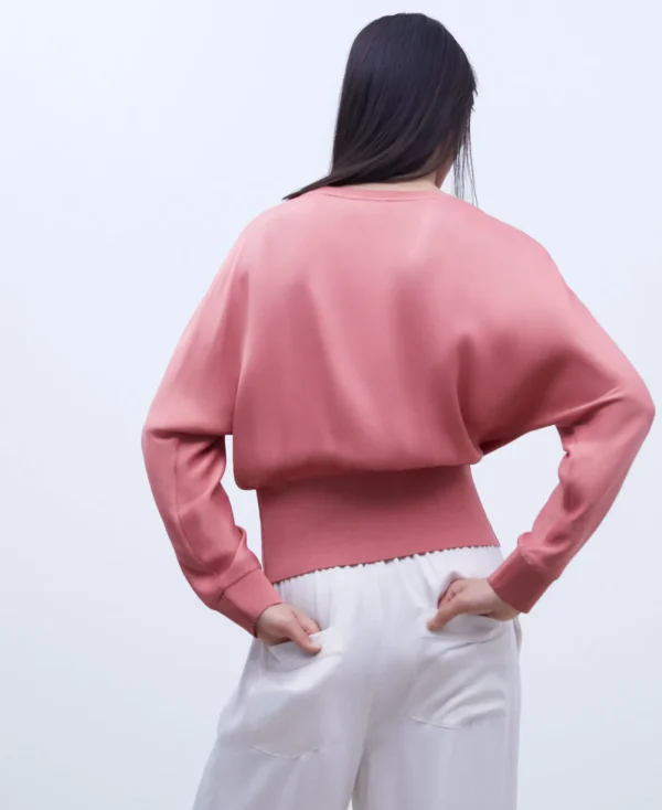 Adolfo Dominguez Chemises Et Tops*Chemise Fluide A Manches Japonaises Rose