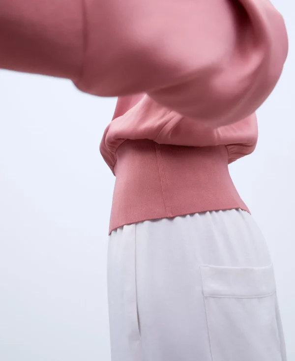 Adolfo Dominguez Chemises Et Tops*Chemise Fluide A Manches Japonaises Rose