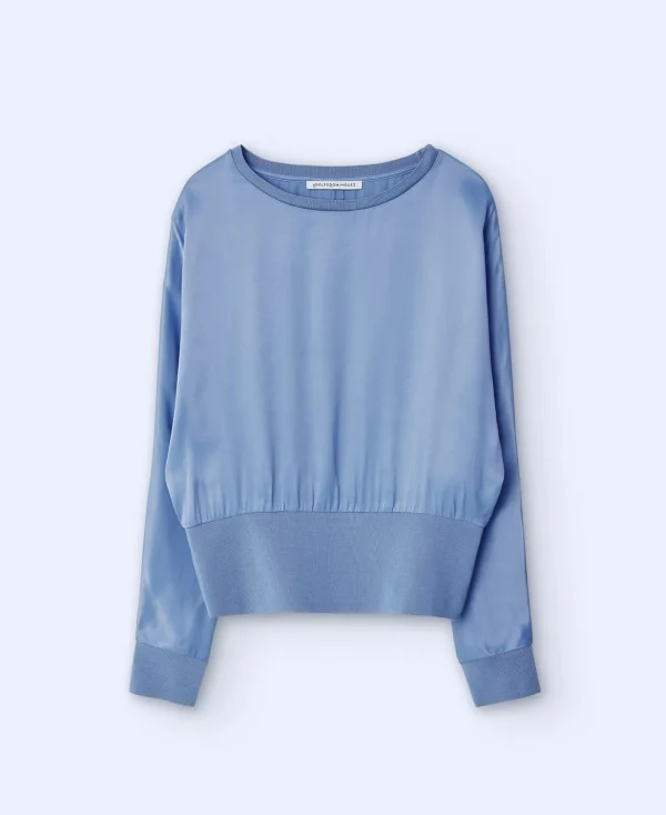 Adolfo Dominguez Chemises Et Tops*Chemise Fluide A Manches Japonaises Gris