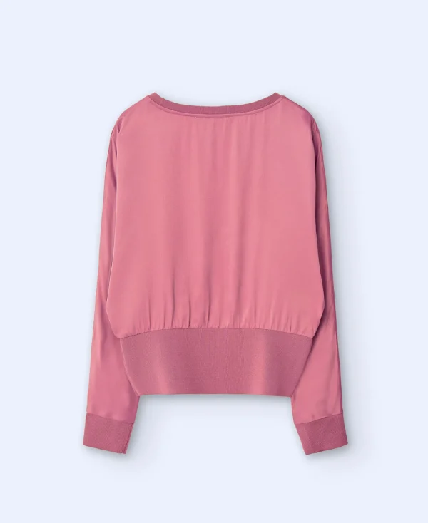 Adolfo Dominguez Chemises Et Tops*Chemise Fluide A Manches Japonaises Rose