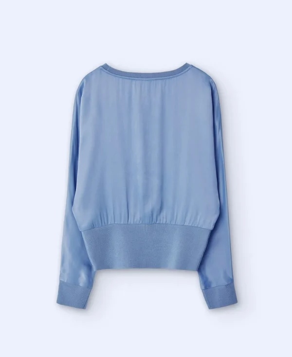 Adolfo Dominguez Chemises Et Tops*Chemise Fluide A Manches Japonaises Gris