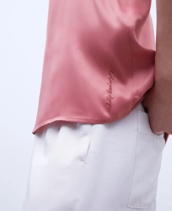 Adolfo Dominguez Chemises Et Tops*Chemise Fluide En Viscose Rose