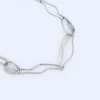Adolfo Dominguez Bijuteria*Collier A Maillons En Zinc Argent
