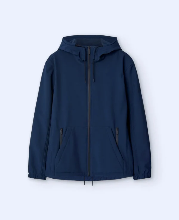 Adolfo Dominguez Vêtements D'Extérieur*Doudoune A Capuche En Neoprene Bleu Marine