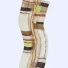 Adolfo Dominguez Foulard*Etole A Imprime Geometrique Kaki/Moutarde/Sable