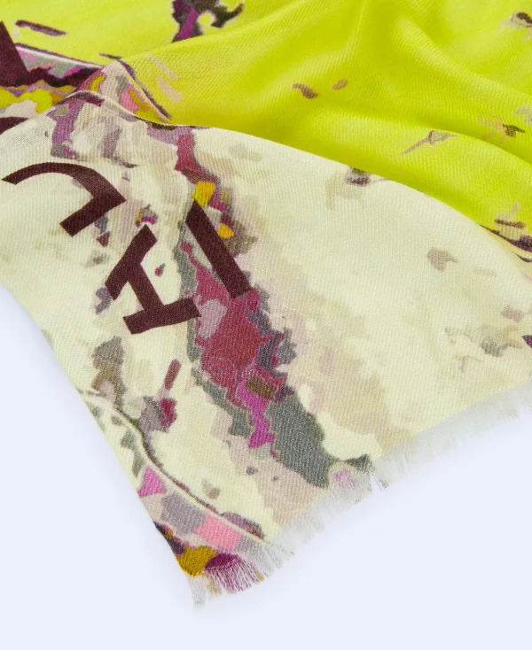 Adolfo Dominguez Foulard*Etole Imprimee En Modal Fuchsia