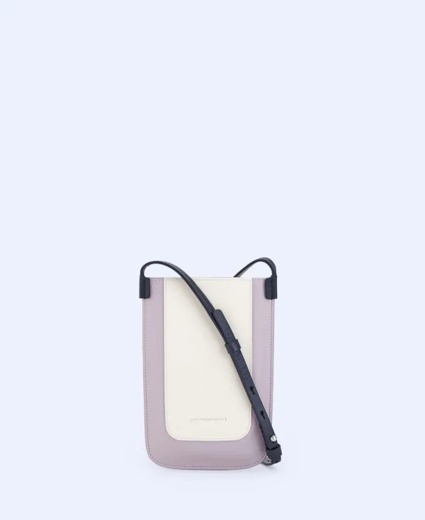 Adolfo Dominguez Maroquinerie*Housse Pour Telephone En Cuir Nappa Lisse Multicolore Multicolore2