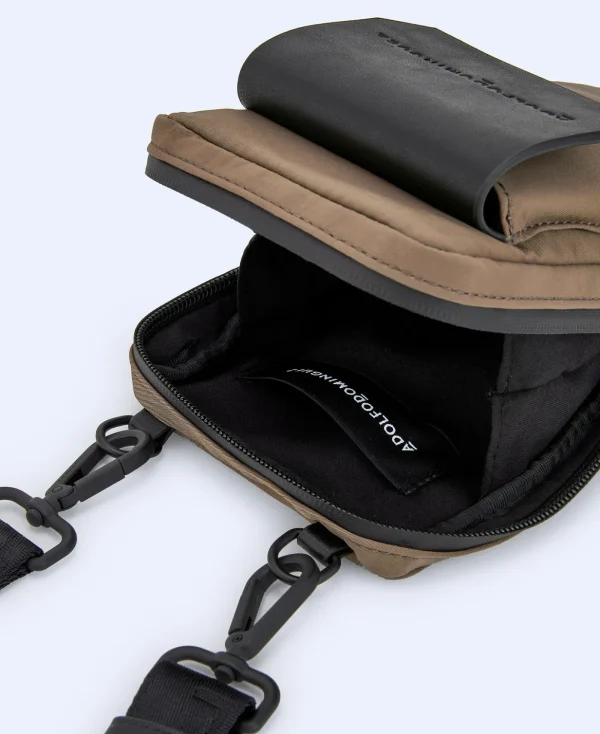 Adolfo Dominguez Housse De Portable*Housse Pour Telephone En Polyester Recycle Marron
