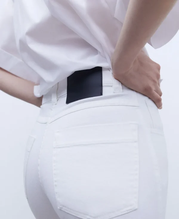 Adolfo Dominguez Pantalons*Jeans Cinq Poches Blanc