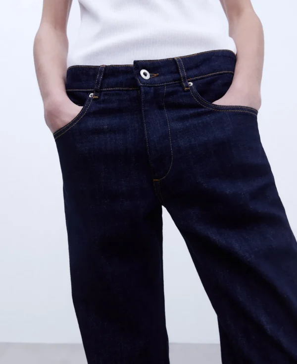 Adolfo Dominguez Pantalons*Jeans Details Delaves Bleu Denim