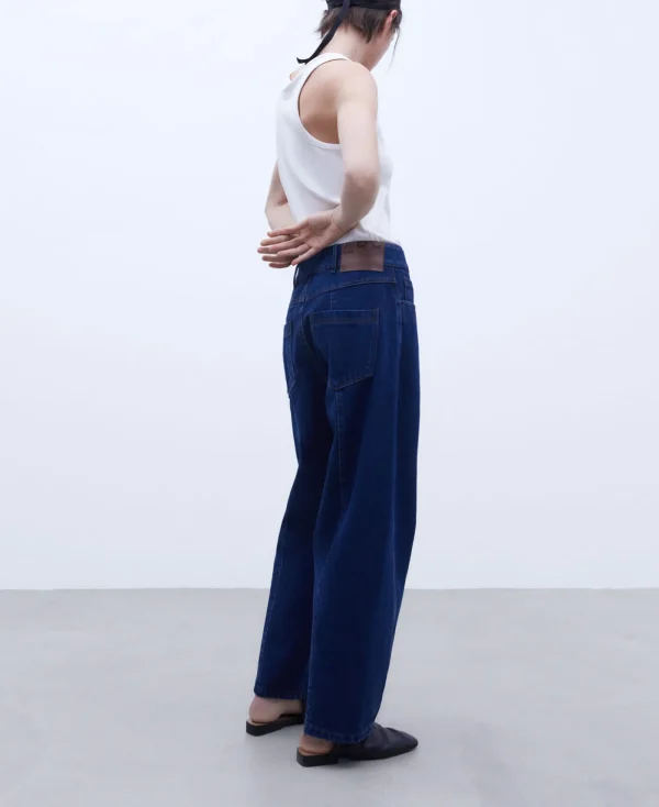 Adolfo Dominguez Pantalons*Jeans En Coton Bleu Denim