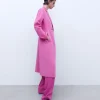 Adolfo Dominguez Vêtement D'Extérieur*Manteau Tailleur Double Face Rose