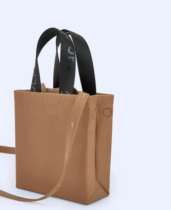 Adolfo Dominguez Sacs*Mini Sac En Matiere Recyclee Cuir Clair