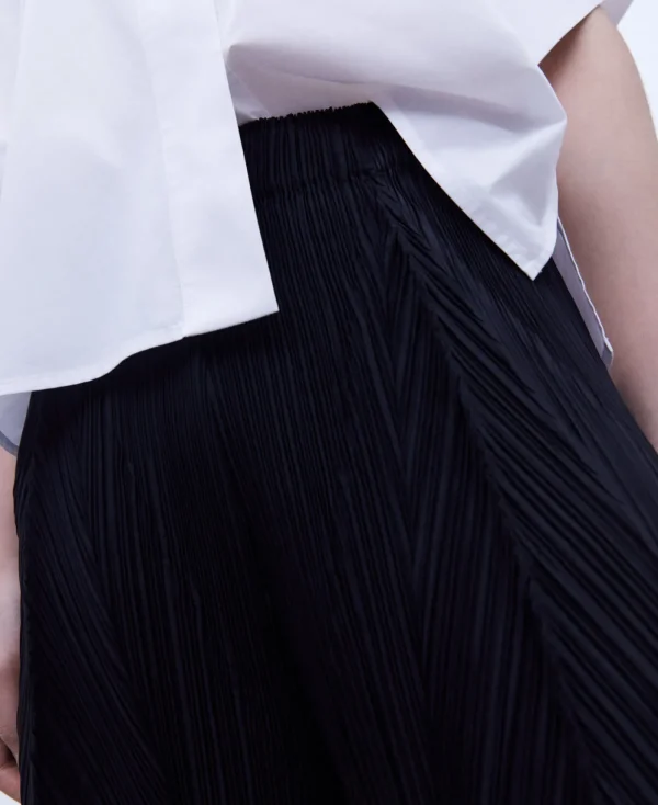 Adolfo Dominguez Pantalons*Pantalon Ample En Tissu Froisse Noir