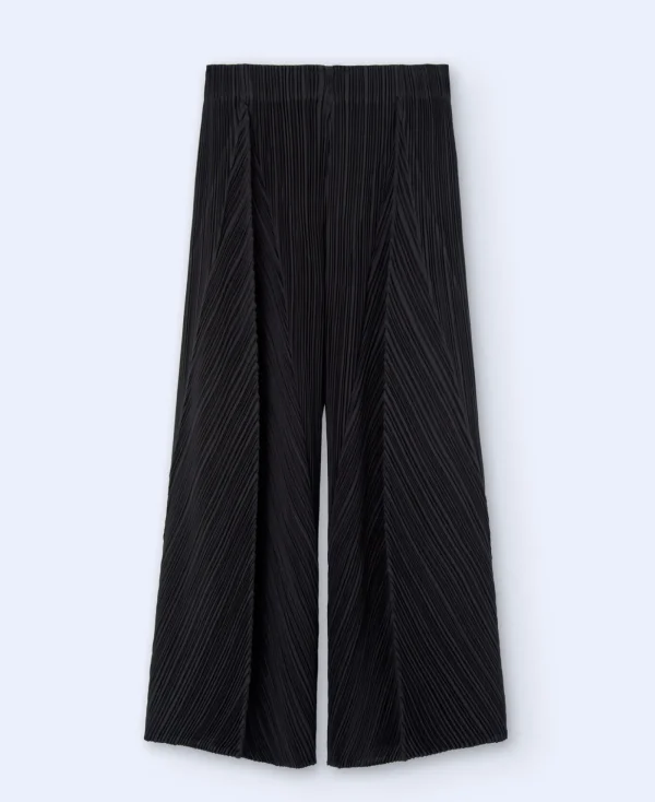 Adolfo Dominguez Pantalons*Pantalon Ample En Tissu Froisse Noir