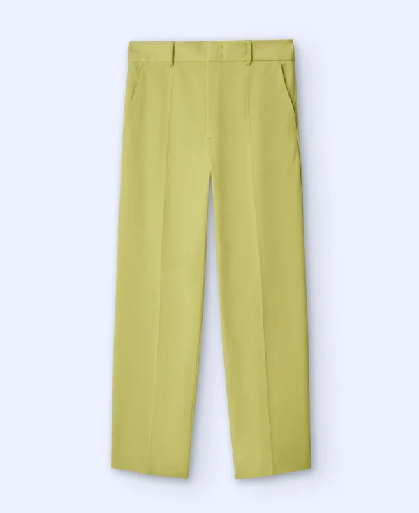 Adolfo Dominguez Pantalons*Pantalon Coupe Droite Jaune Fonce
