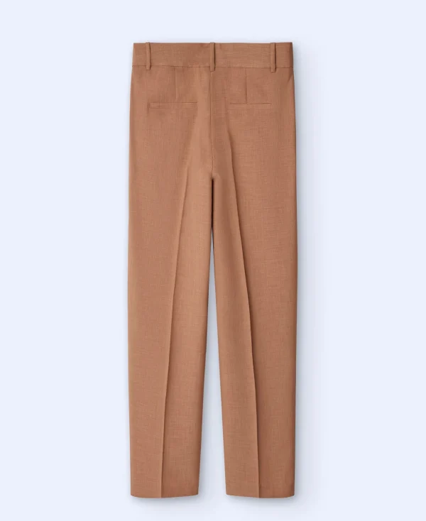 Adolfo Dominguez Pantalons*Pantalon Droit A Pinces Camel