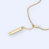 Adolfo Dominguez Bijuteria*Pendentif Plisse En Zinc Et Resine Dore