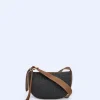 Adolfo Dominguez Sacs*Petit Sac A Bandouliere En Tissu Tresse Noir
