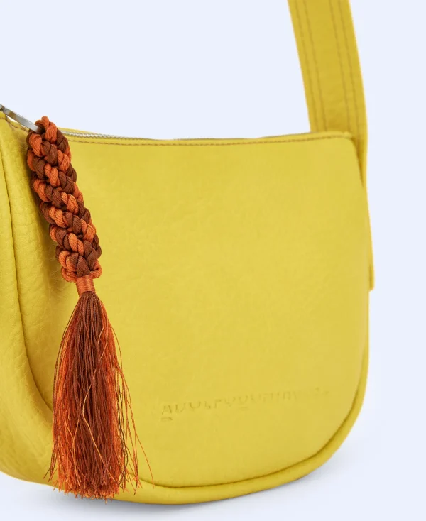 Adolfo Dominguez Sacs*Petit Sac A Bandouliere En Matiere Recyclee Jaune