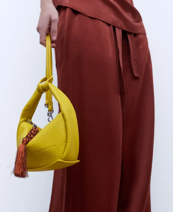 Adolfo Dominguez Sacs*Petit Sac A Bandouliere En Polyester Recycle Jaune
