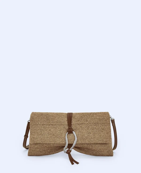 Adolfo Dominguez Sacs*Pochette En Tissu Tresse Naturel