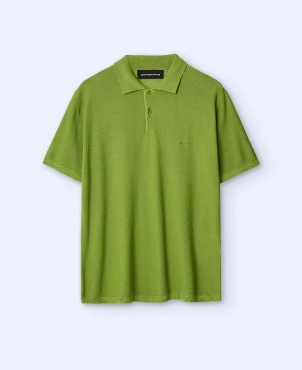 Adolfo Dominguez T-Shirts Et Polos*Polo Regular Fit En Coton Et Viscose Vert