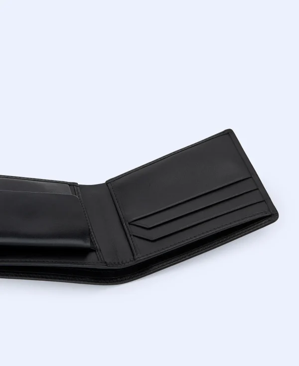 Adolfo Dominguez Portefeuille*Portefeuille Pliable En Cuir Responsable Noir