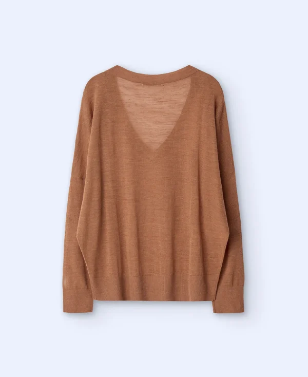Adolfo Dominguez Maille*Pull A Col En V Camel