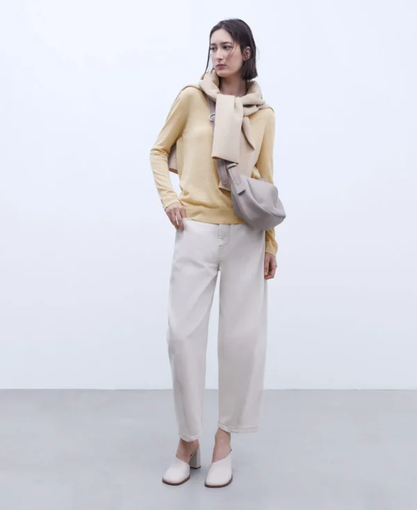 Adolfo Dominguez Maille*Pull En Lin Camel