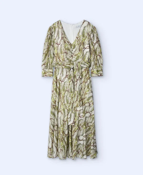Adolfo Dominguez Robes & Combinaisons*Robe Imprimee En Coton Multicolore