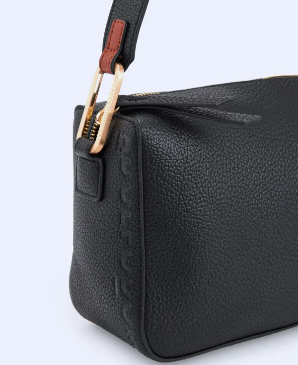 Adolfo Dominguez Sacs*Sac A Bandouliere Moyen En Matiere Recyclee Noir