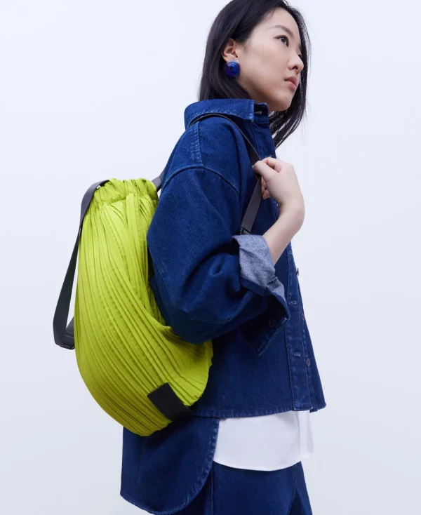 Adolfo Dominguez Sacs*Sac A Dos En Crinkle Recycle Vert Pistache