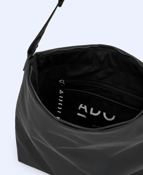Adolfo Dominguez Sacs*Sac Hobo En Polyester Recycle Noir