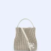 Adolfo Dominguez Sacs*Sac Seau Tresse Recycle De Taille Moyenne Gris Clair