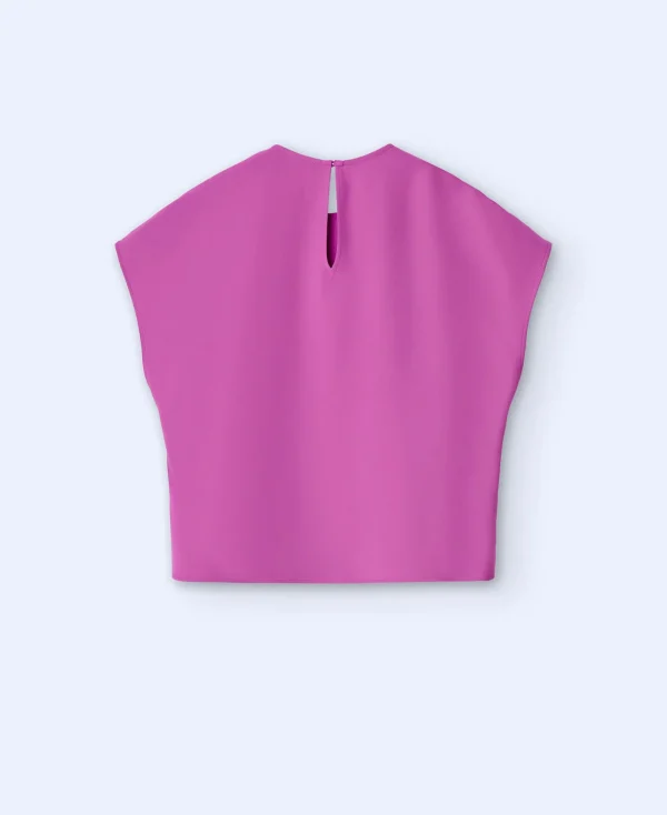 Adolfo Dominguez Chemises Et Tops*Top A Encolure Arrondie En Polyester Recycle Rose