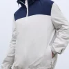 Adolfo Dominguez Vêtements D'Extérieur*Veste Coupe-Vent Bicolore En Nylon Et Coton Glace