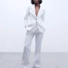 Adolfo Dominguez Vêtement D'Extérieur*Veste De Costume En Coton Blanc Naturel