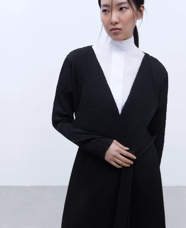 Adolfo Dominguez Vêtement D'Extérieur*Veste En Tissu Froisse Noir