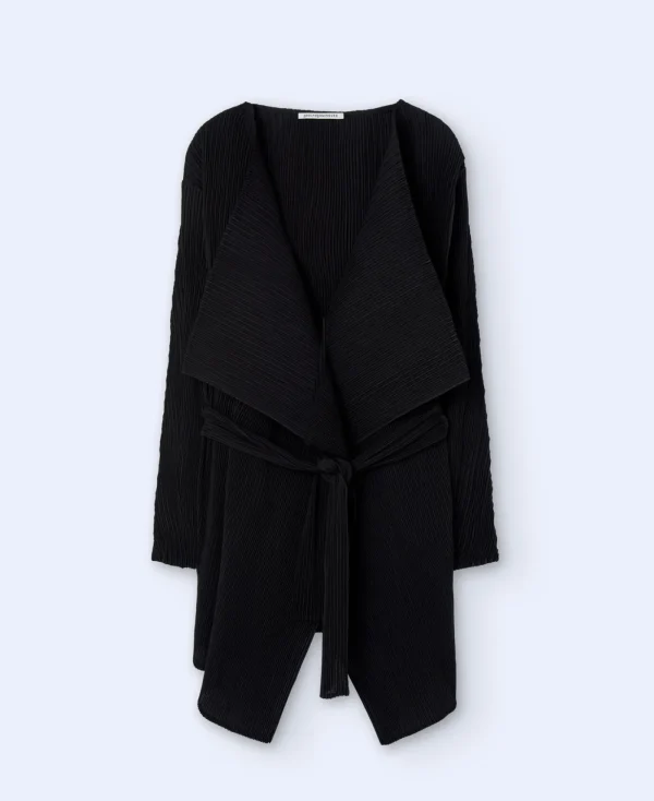 Adolfo Dominguez Vêtement D'Extérieur*Veste En Tissu Froisse Noir