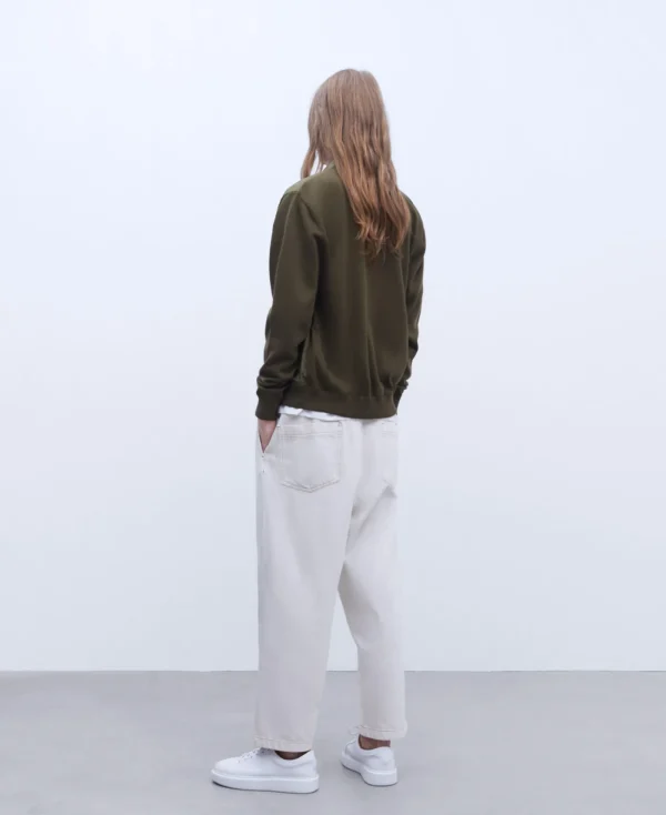 Adolfo Dominguez Mailles*Veste Harrington A Col Mao En Coton Kaki